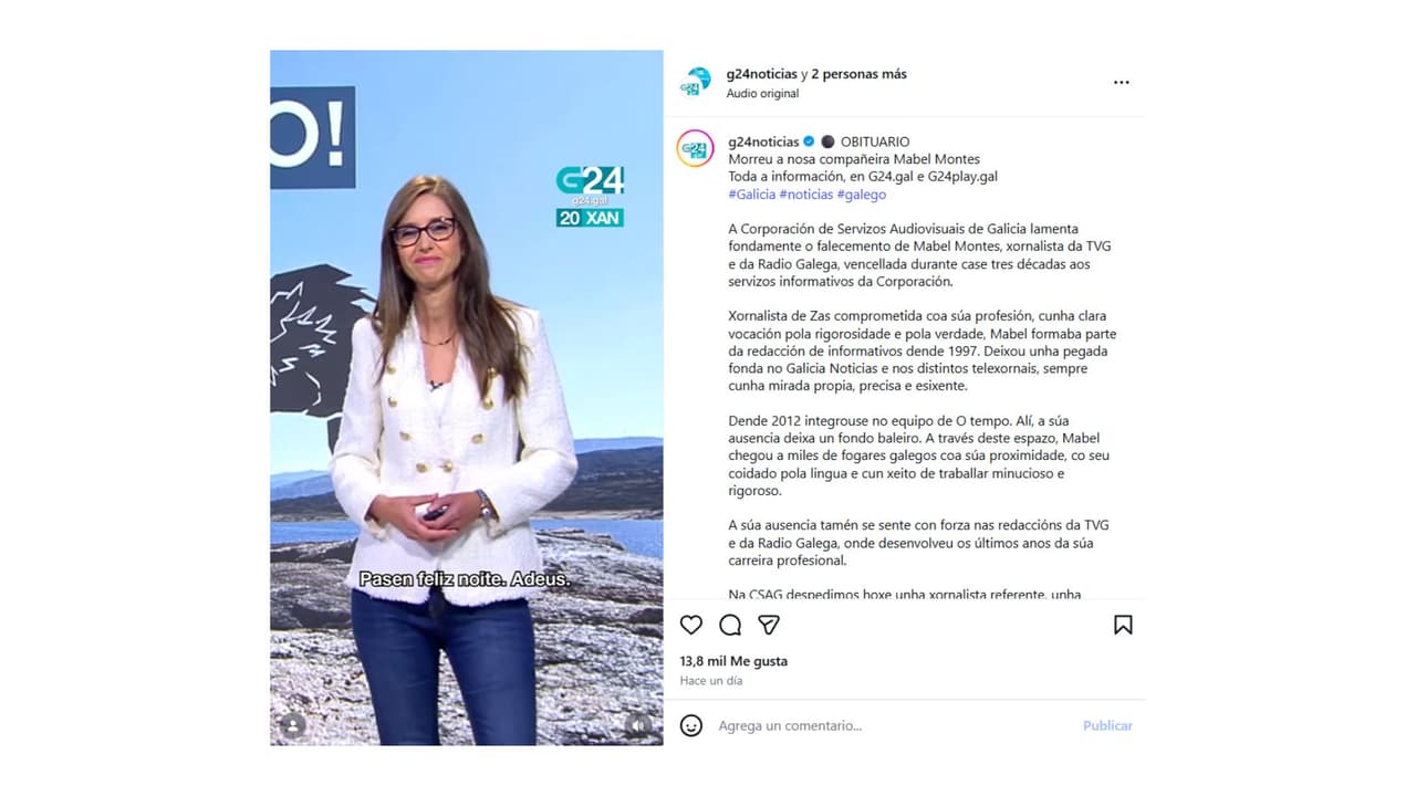 Mabel Montes murió a los 49 años.