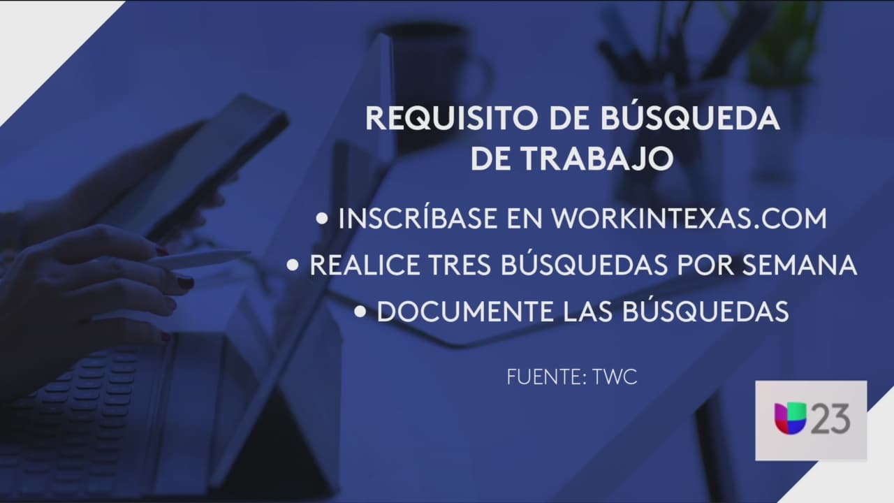 La Comisión Laboral de Texas reanuda requisito de búsqueda de trabajo para recibir beneficios