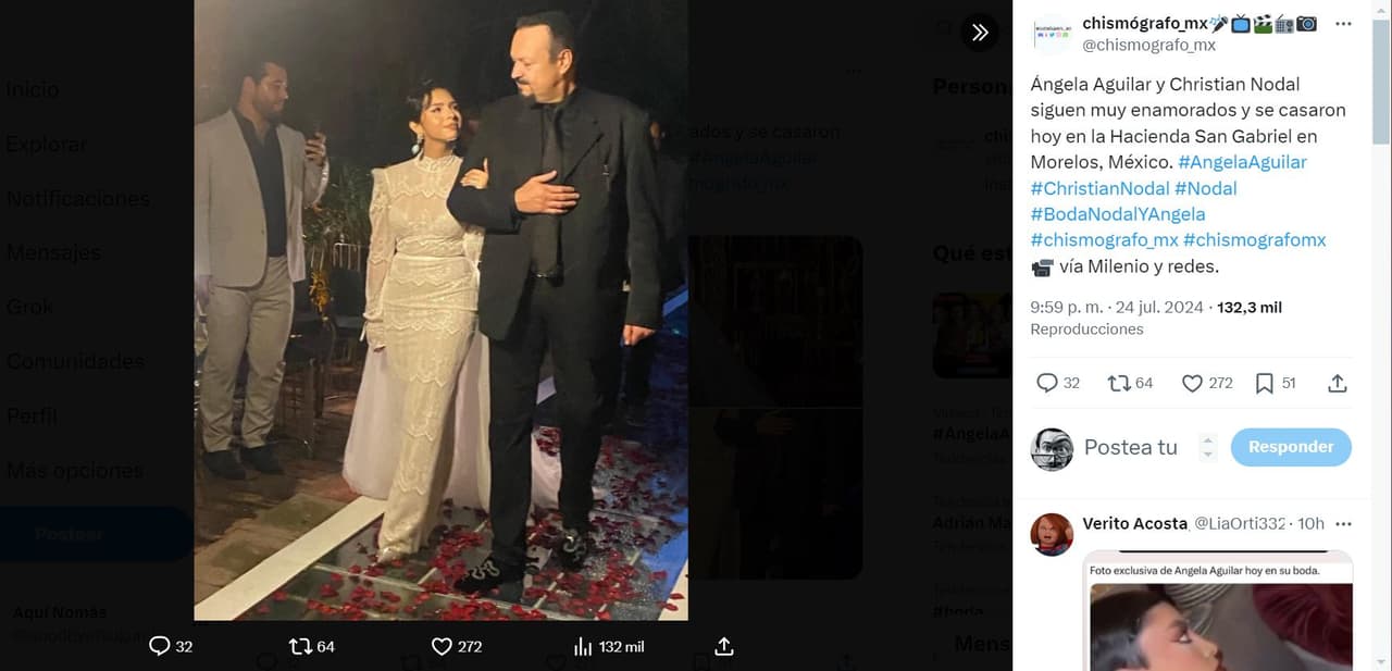 Boda Ángela Aguilar y Christian Nodal