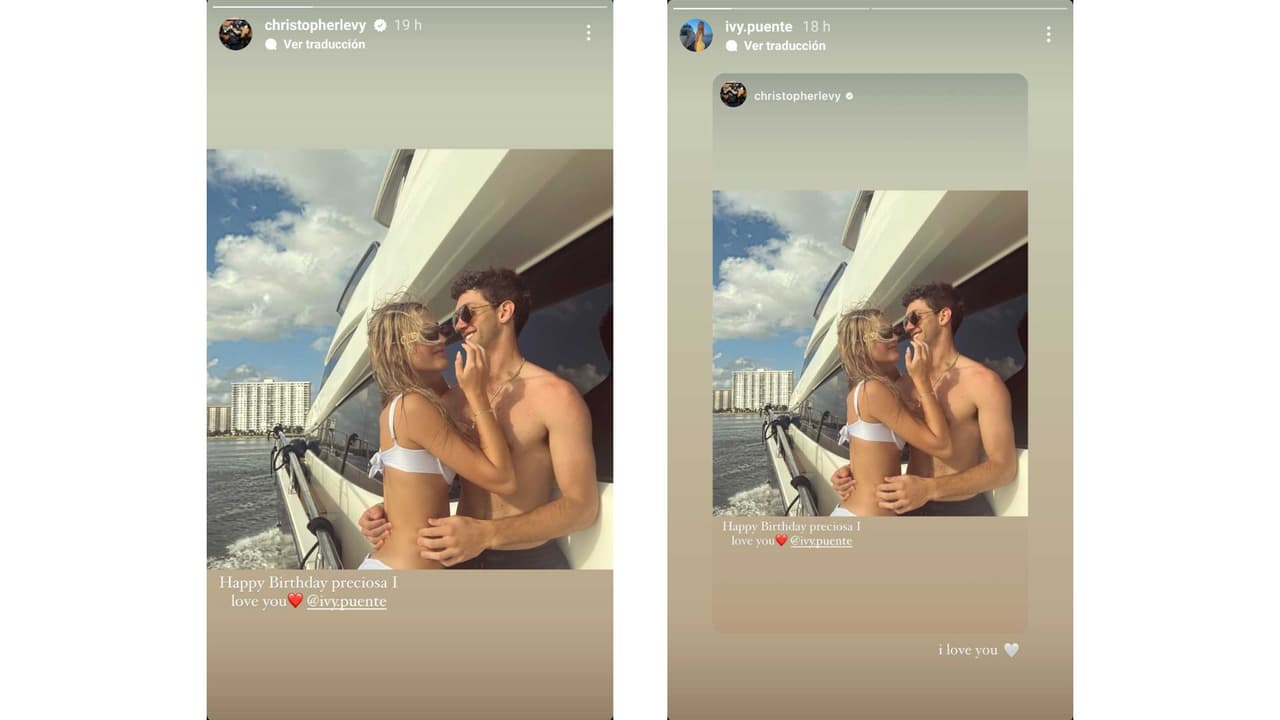 Christopher Levy mostró a quien sería su novia, Ivy Puente.