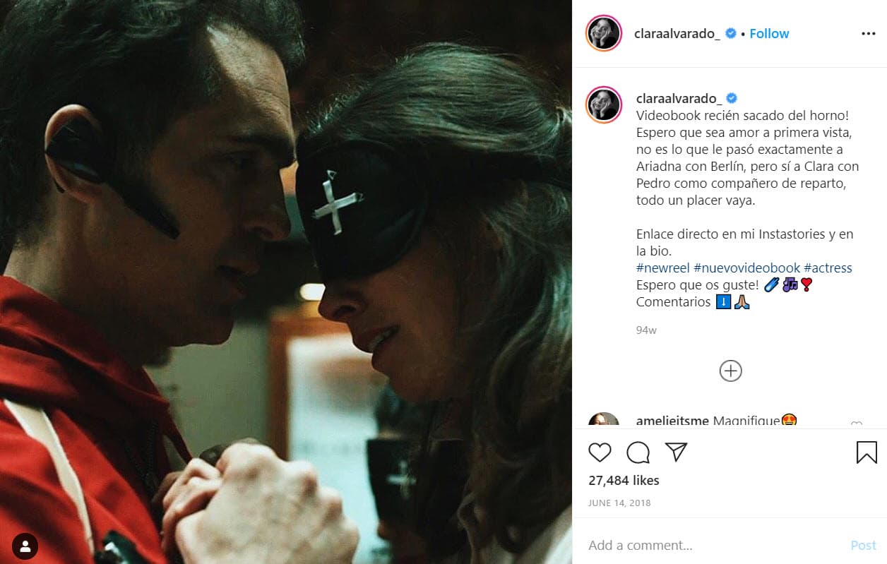 La intérprete de Ariadna en la serie 'La casa de papel', anunció en su perfil de Instagram que 
<b>ayudará a los enfermos de covid-19</b> en un hospital de Madrid.
<br>