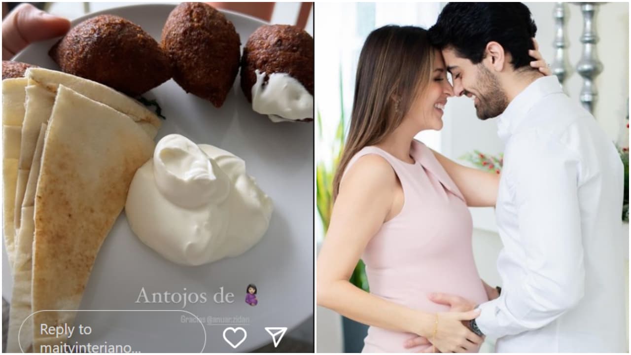 Maity Interiano se dejó consentir por su esposo, Anuar Zidan.