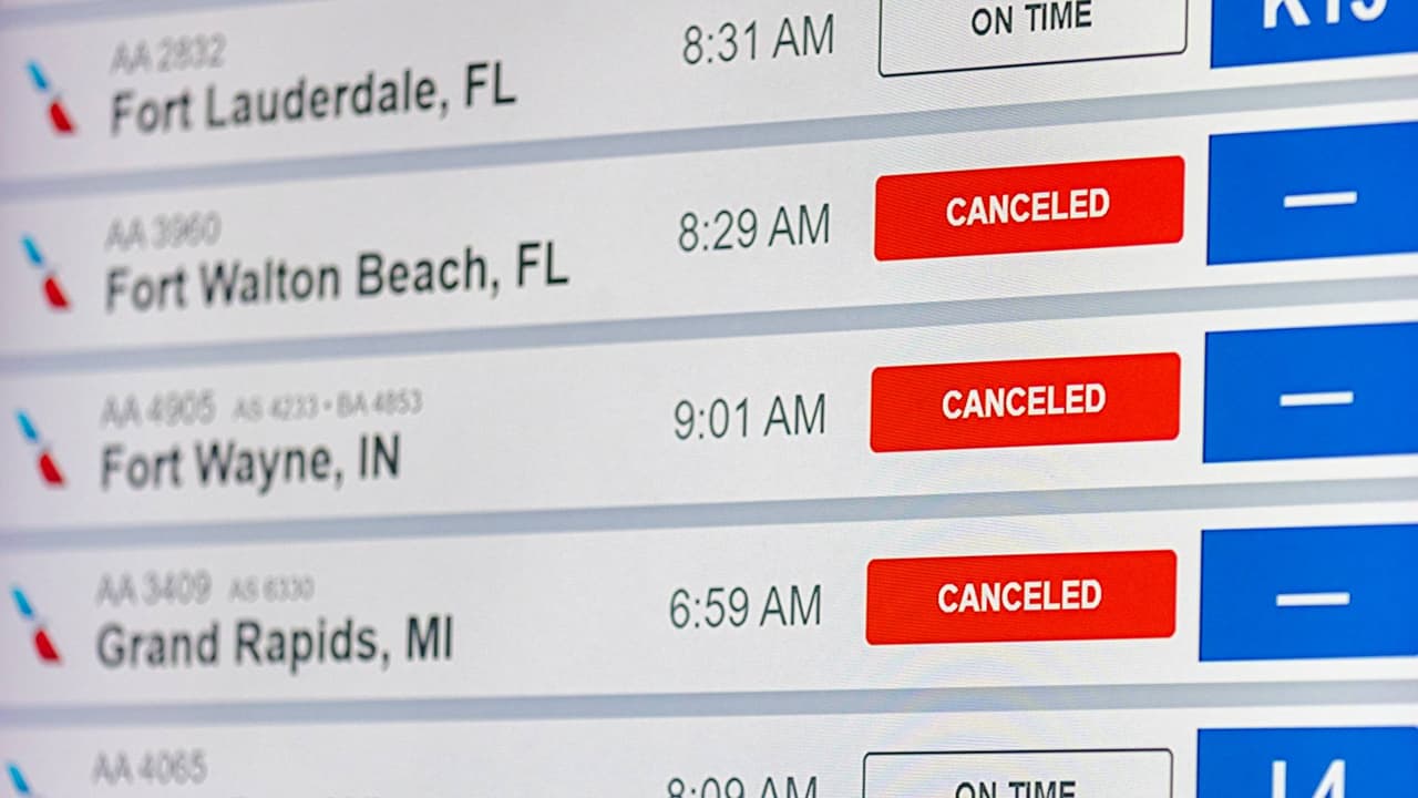 Nevadas provocan miles de cancelaciones de vuelos: viajeros por carretera también se ven afectados