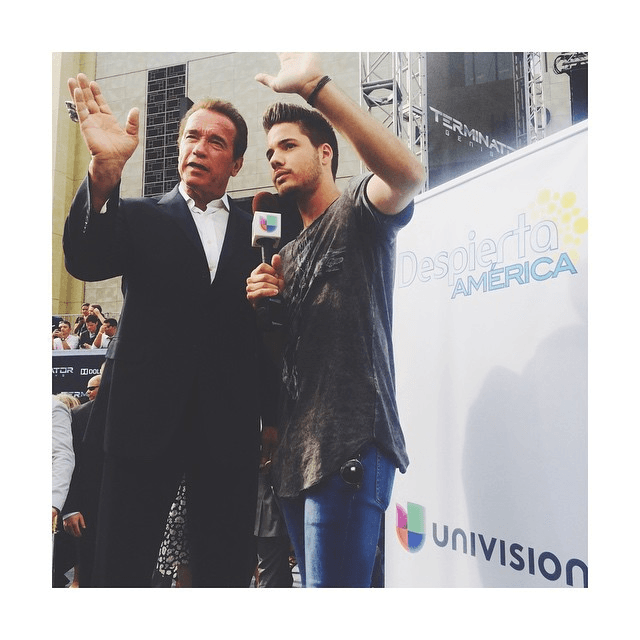 'Le enseñe a @schwarzenegger a decir "I'll be back" a lo cubano. No te lo pierdas en @despiertaamericatv' aseguró Willy