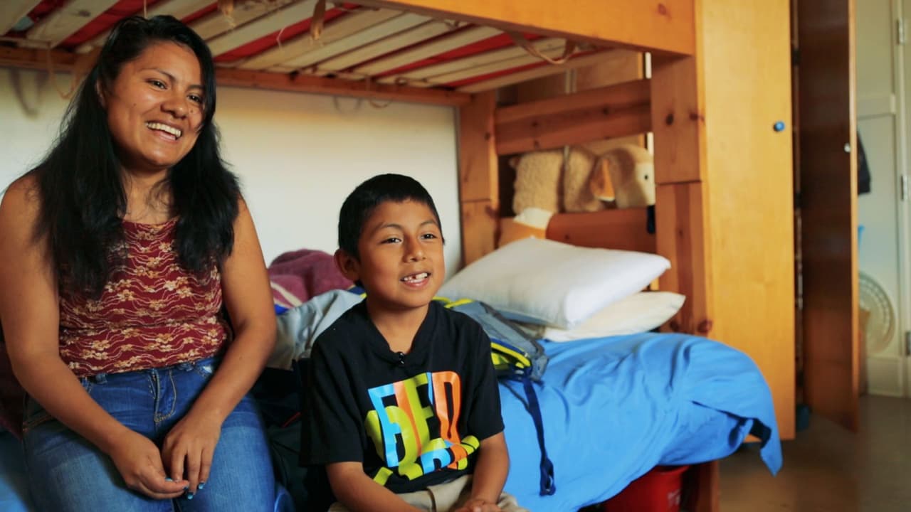 Hilda Ramírez y su hijo.