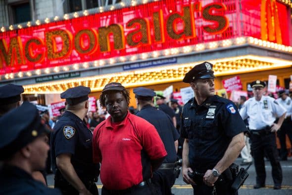 Fue en el marco de un acto de desobediencia civil.