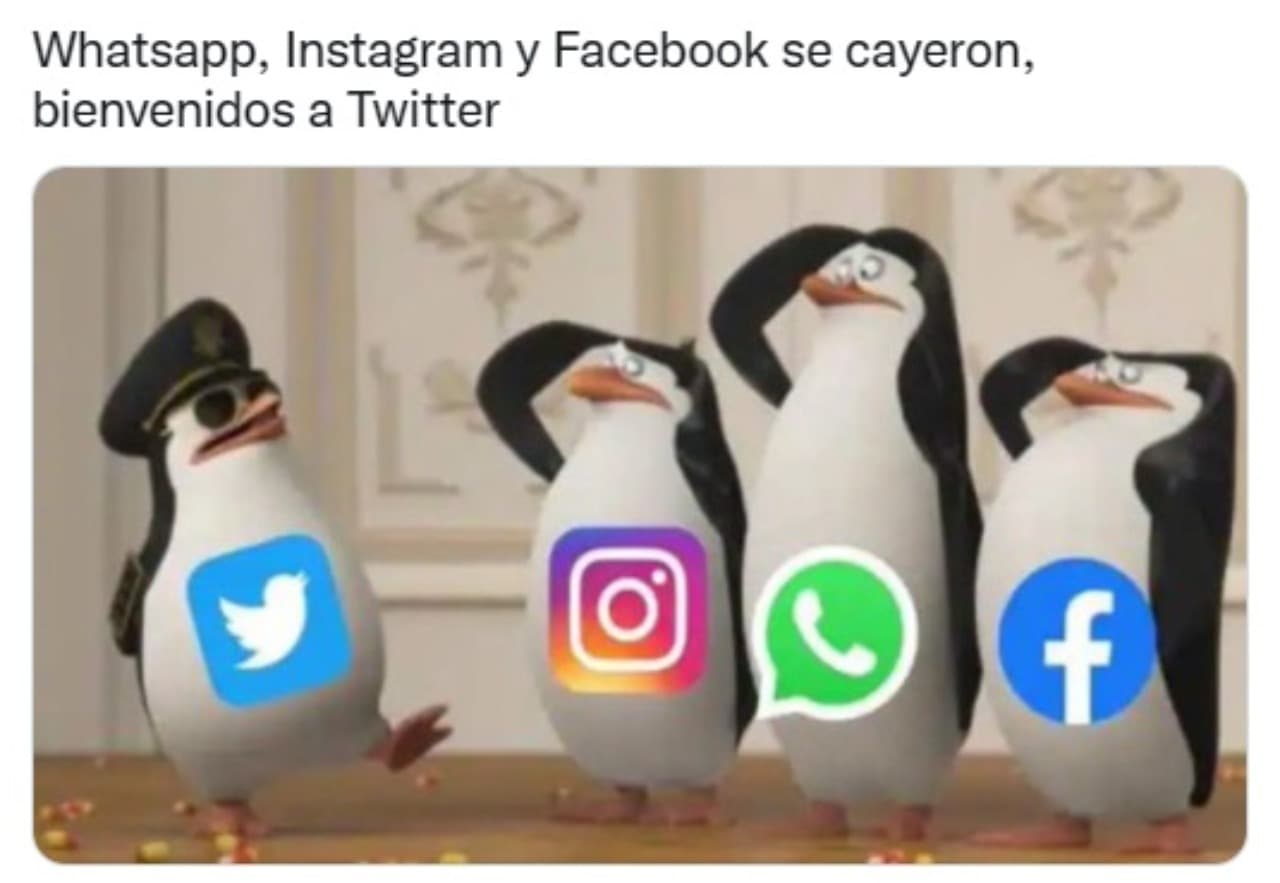 Incluso hasta memes hubo respecto a la caída.