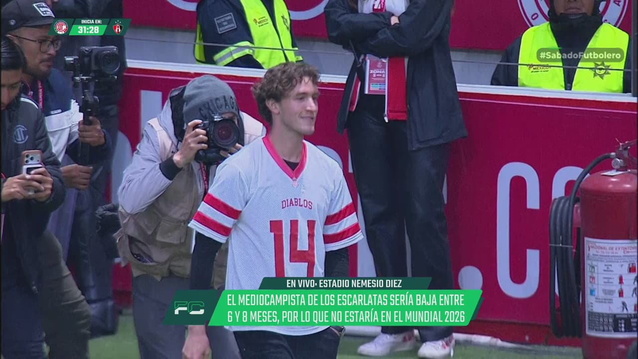 ¡Marcel Ruiz, presente en el Nemesio Diez para el partido del Toluca!