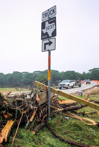 Algunas zonas de la capital texana quedaron bajo el agua luego de las intensas lluvias de los últimos días.