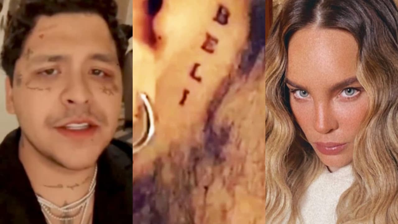 Dos días antes de anunciar su ruptura, Christian Nodal ya buscaba borrar sus tatuajes de Belinda