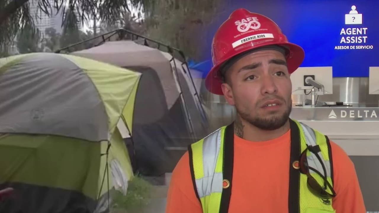 "Mi vida cambió": hispano pasa de ser indigente a trabajar en aeropuerto y hasta tendrá su propia casa