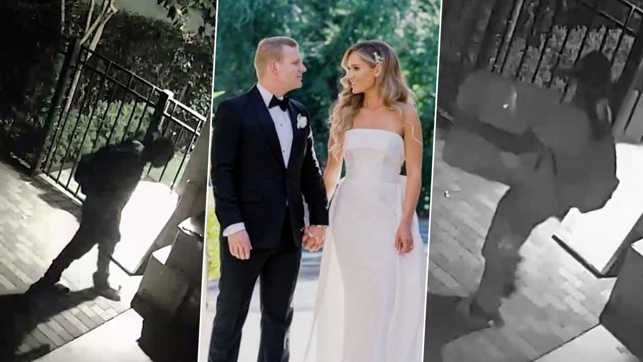 Ladrón roba el vestido de novia, el velo y las fotos familiares a una pareja recién casada: todo queda en video