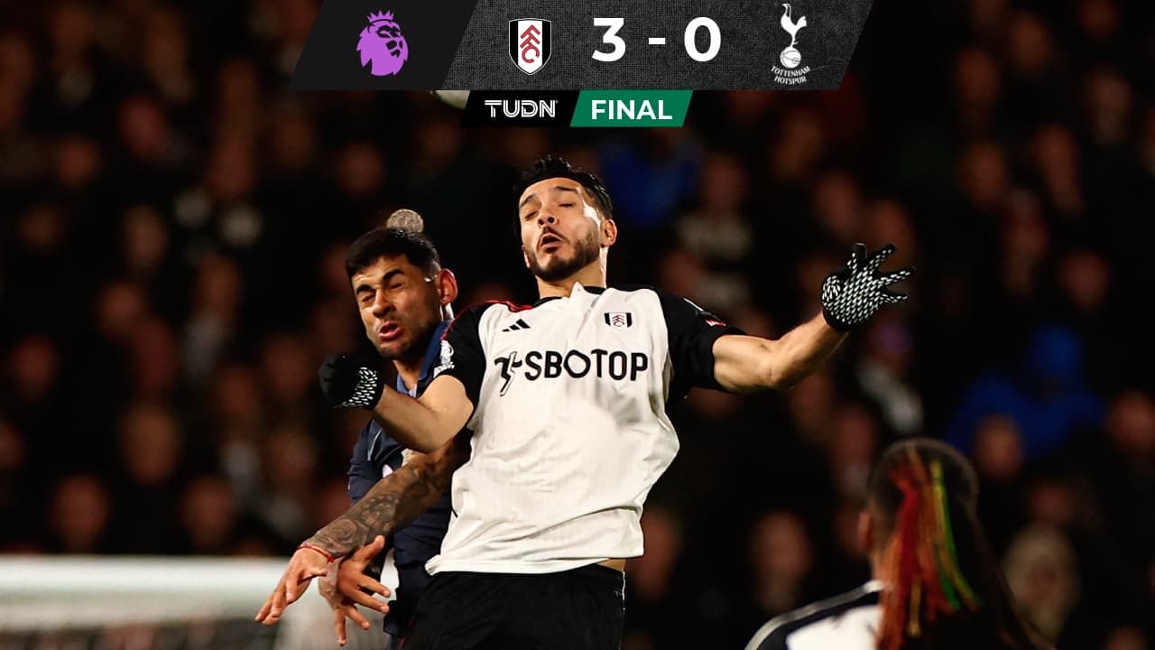 Raúl Jiménez regresa con Fulham en sorpresiva goleada ante Tottenham