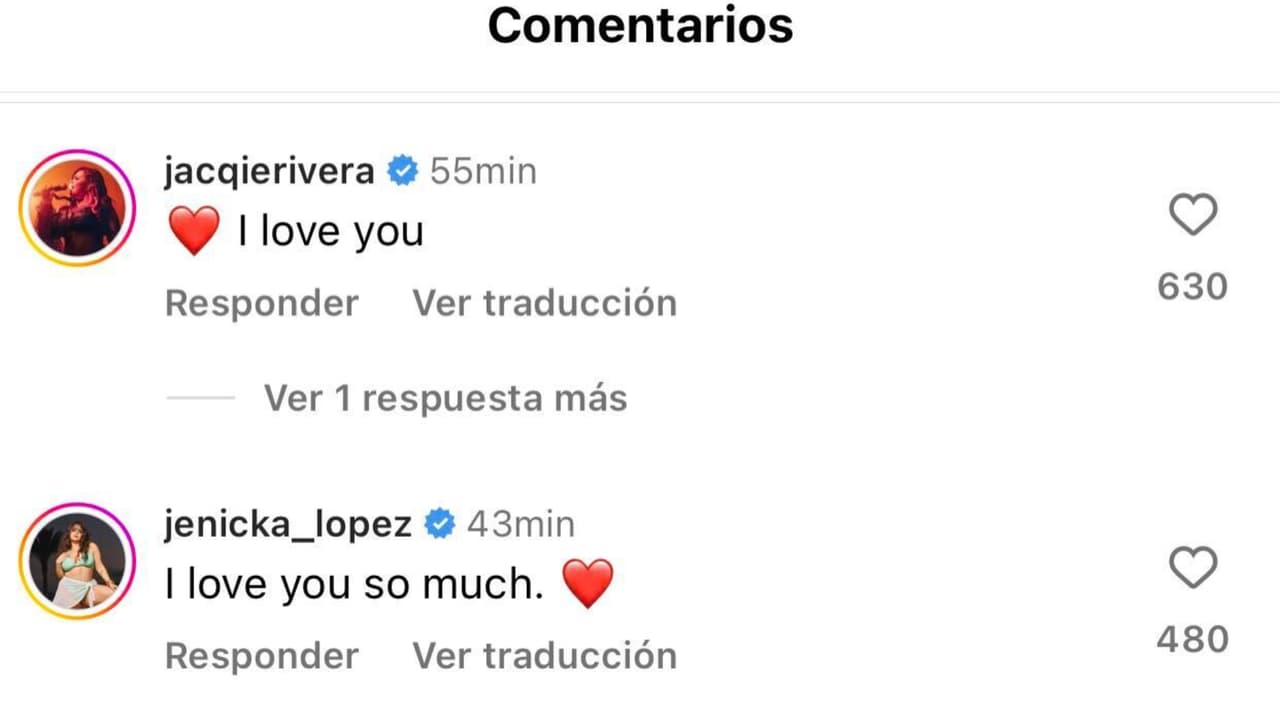 Jacqie Rivera y Jenicka López, hermanas de Chiquis, reaccionaron con estos mensajes luego de que la cantante dio a conocer que sufrió un "aborto espontáneo".