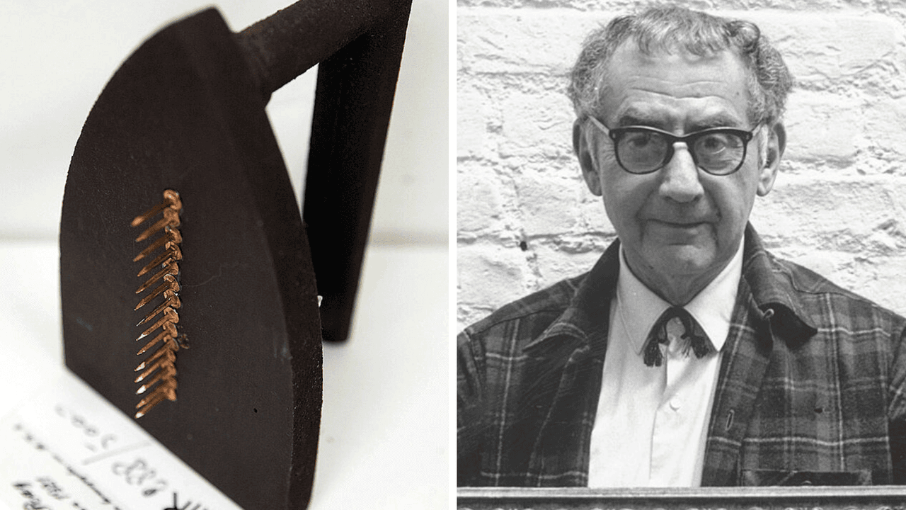 El Museo de Arte de Cleveland explica que el objeto fue armado después de que el artista saliera de una galería y la colocó en su exposición como un regalo. Al final había desaparecido, así que volvió a ser reconstruido. La plancha ha sido relacionada con el mundo de la violencia irracional y el deseo sexual. A diferencia de los demás objetos de la lista este no estuvo a la venta.