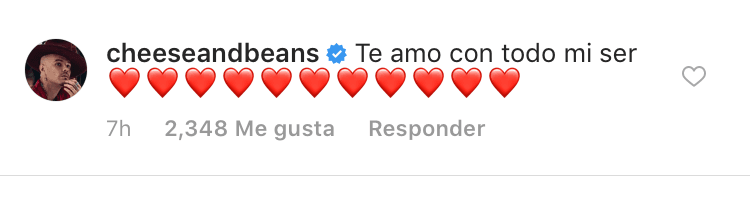 Uno de los primeros en felicitarla fue 
<b><a href="https://www.univision.com/shows/aqui-y-ahora/jesse-y-joy-con-los-pies-en-la-tierra">su hermano Jesse Huerta</a></b>, quien con el mensaje "Te amo con todo mi ser" y muchos corazones, expresó su gran amor por su hermana.