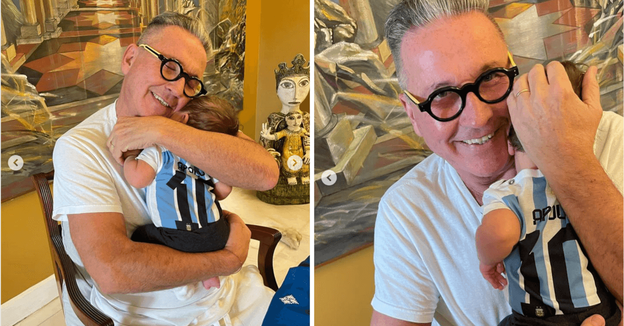 Ricardo Montaner y su nieto Apolo