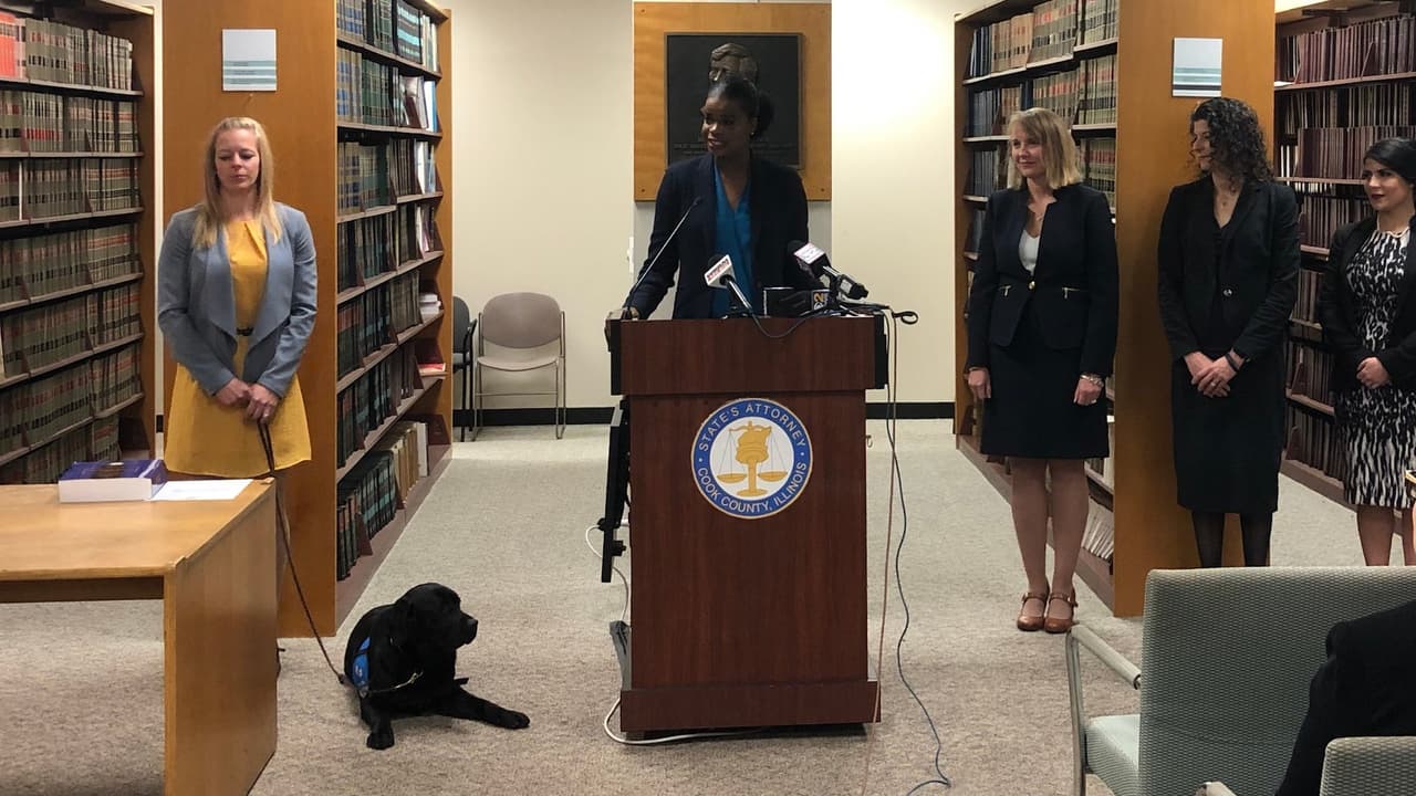 Hatty durante su juramentación.