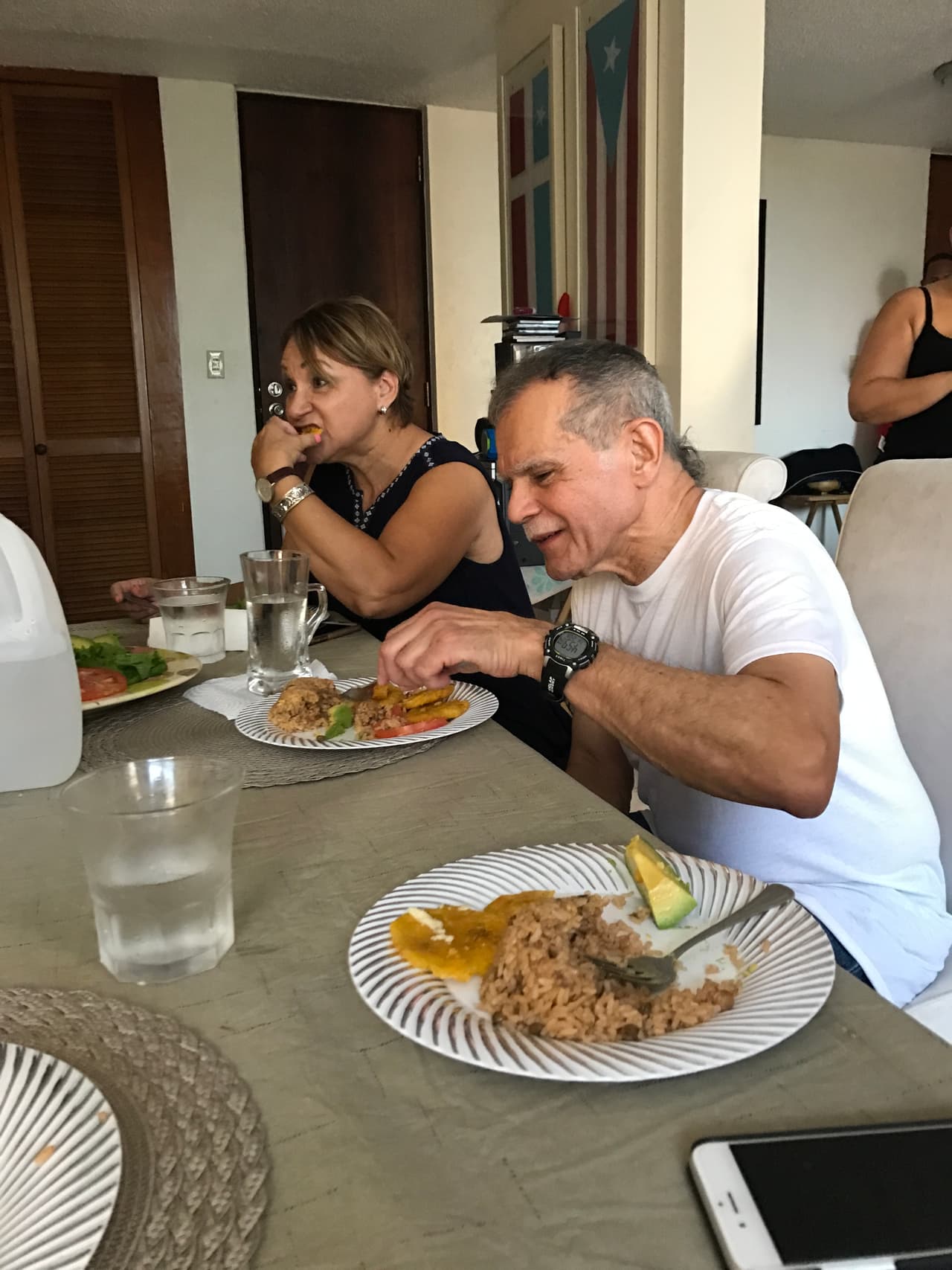 Al llegar a San Juan, lo llevaron de inmediato a la casa de su hija Clarisa, donde ha estado este tiempo.