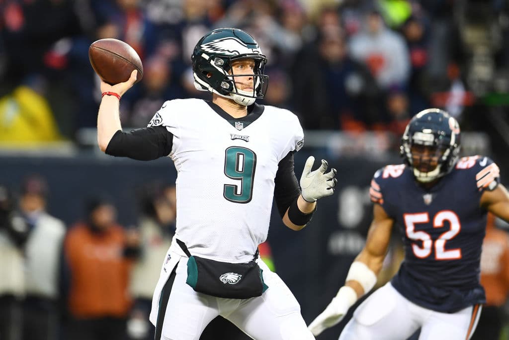 <b>7) Nick Foles (Philadelphia Eagles)</b>. Nunca subestimes el corazón de un campeón. Aunque pasó gran parte de 2018 en la banca, es el más reciente MVP del Super Bowl y acaba de eliminar a los Bears.