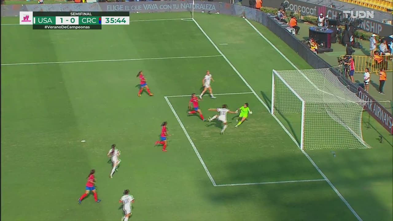 ¡Polémica decisión! Le anulan gol a Morgan por cerrado fuera de lugar