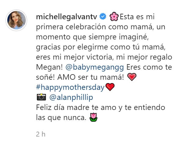 En su mensaje, dio 
<b><a href="https://www.instagram.com/p/COp-b9aLds_/" target="_blank">gracias a su hija por "elegirla"</a></b> y también admitió que ahora entendía "más que nunca" a su mamá.