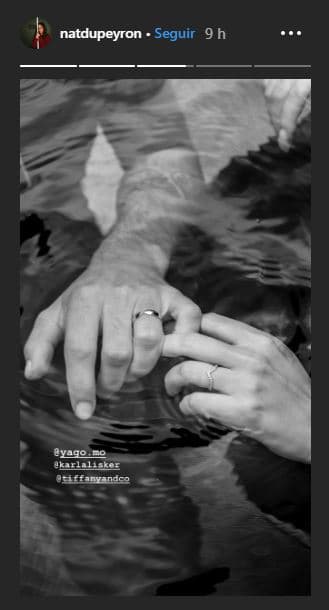 En sus historias de Instagram, mostró algunas fotografías de este momento.