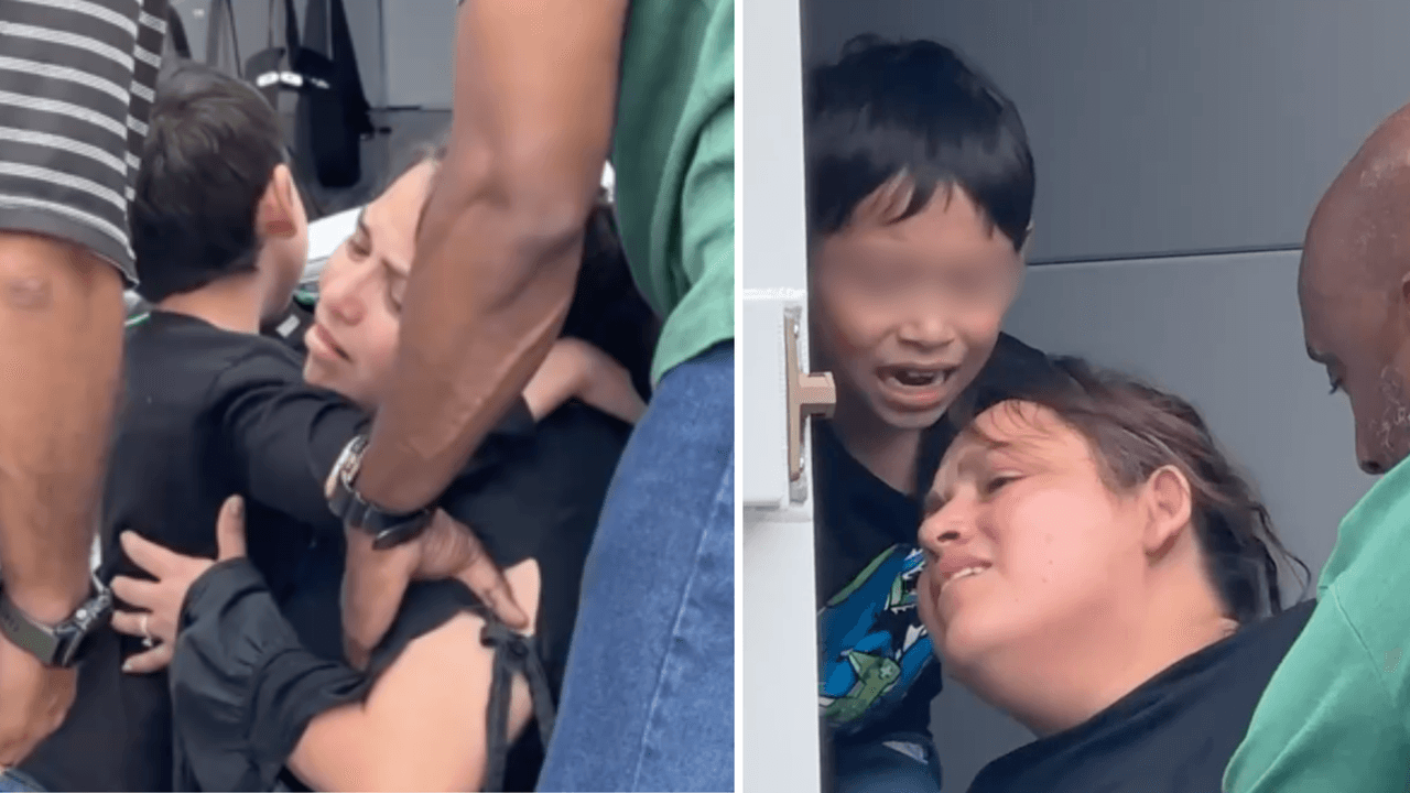 “Mamá, tranquila”: niño intenta calmar a madre detenida por ICE al tener ataque de pánico