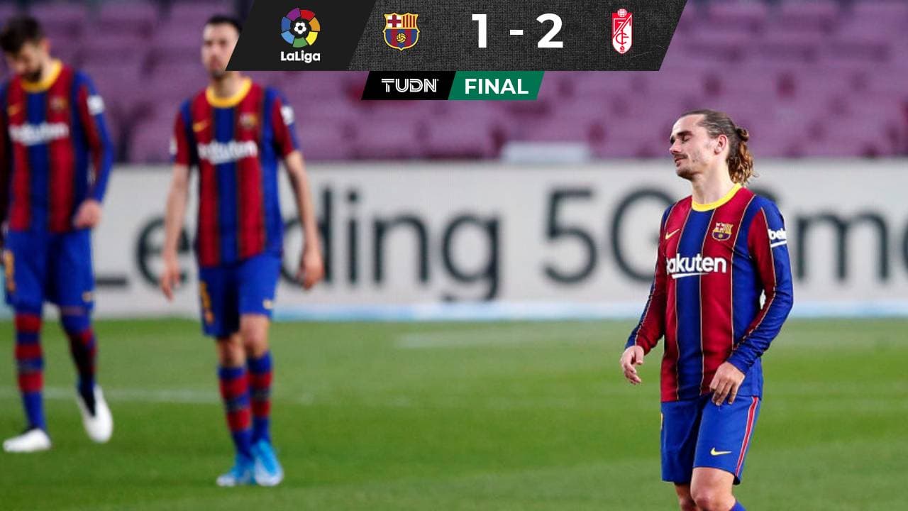 Granada sorprendió al Barcelona y dejó líder al Atlético