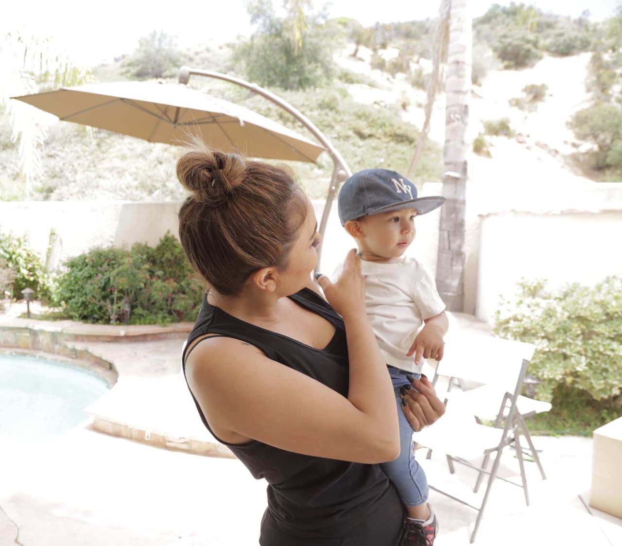 Baby Luca parece un modelo.