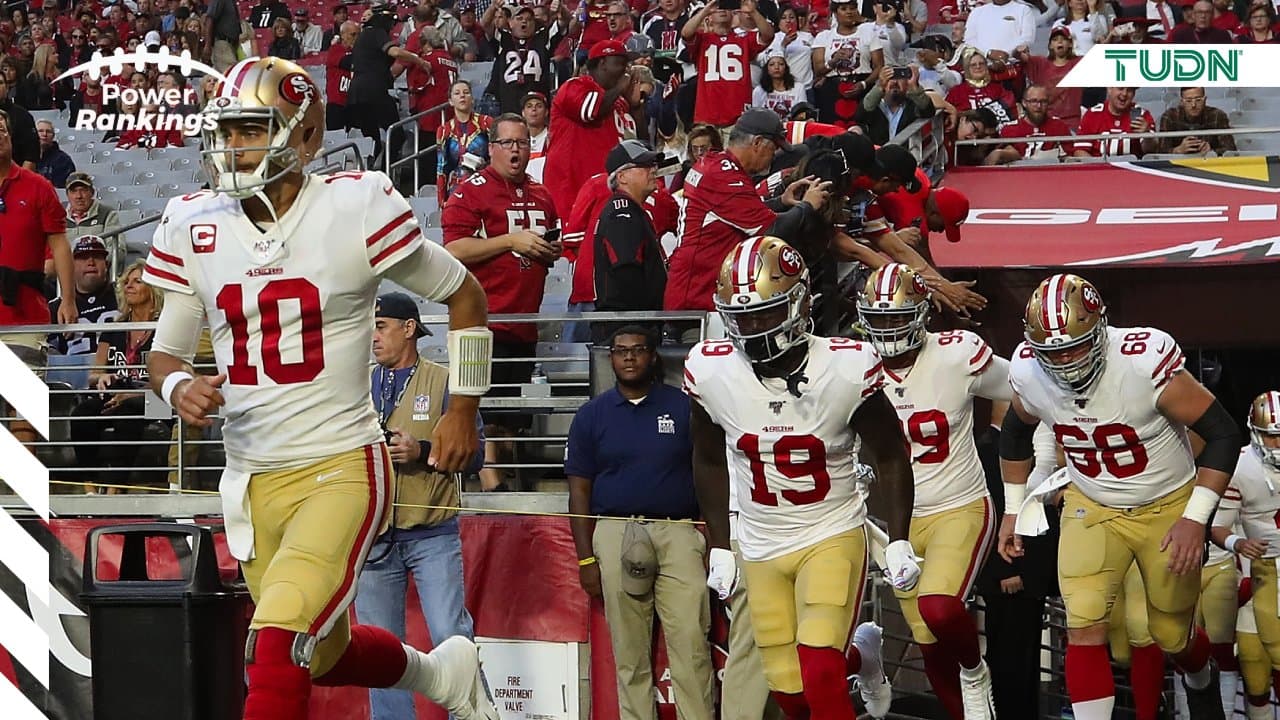 Los 49ers siguen invictos y al tope de nuestros Power Rankings TUDN