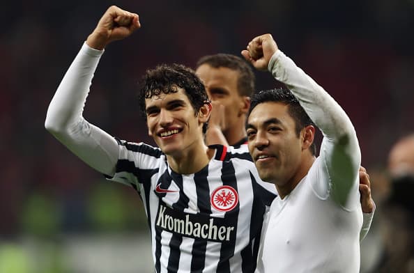Vallejo, Fabián y Chandler, los tres amigos del Frankfurt.
