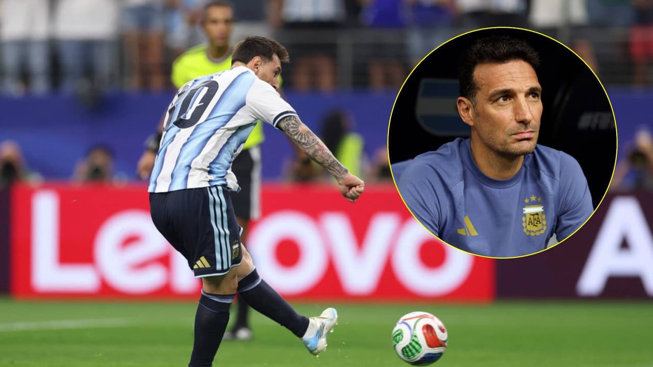 Scaloni confirma que Messi no será titular con Argentina ante Jordania