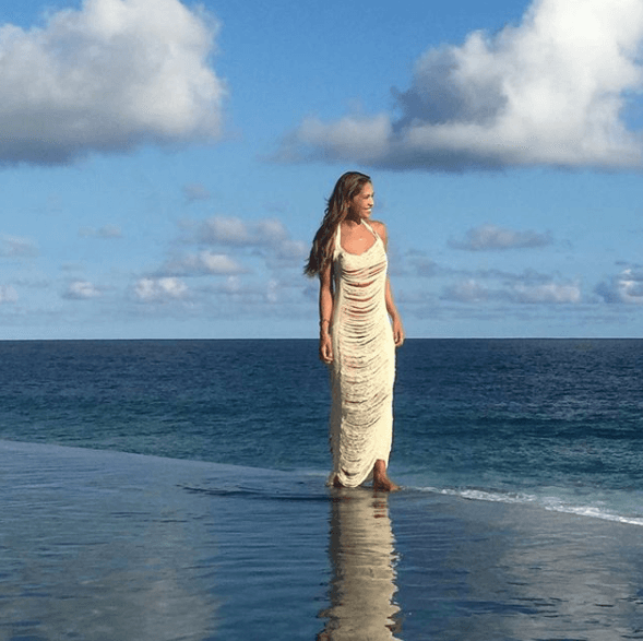 Y agradeciendo a Dios por todas sus bendiciones y con este paisaje, Karla despidió estas bellas vacaciones.