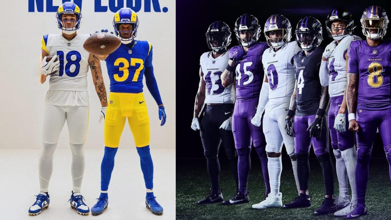 Rams y Ravens renuevan su imagen para la temporada 2026 de la NFL
