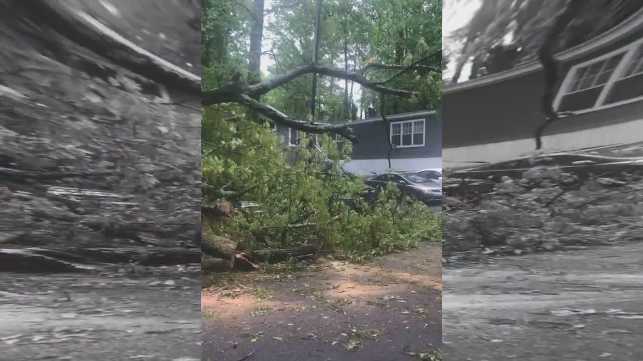 Familia hispana queda sin hogar tras caer un árbol sobre su casa en Gwinnett