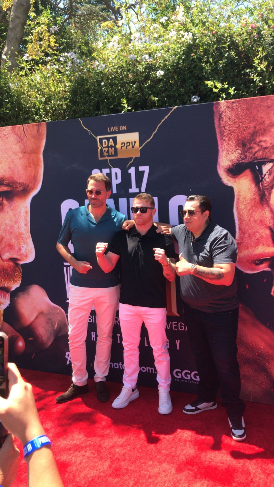 Conferencia de prensa de la trilogía entre el mexicano Saúl 'Canelo' Álvarez y el kazajo Gennady Golovkin 'GGG' en Los Angeles.