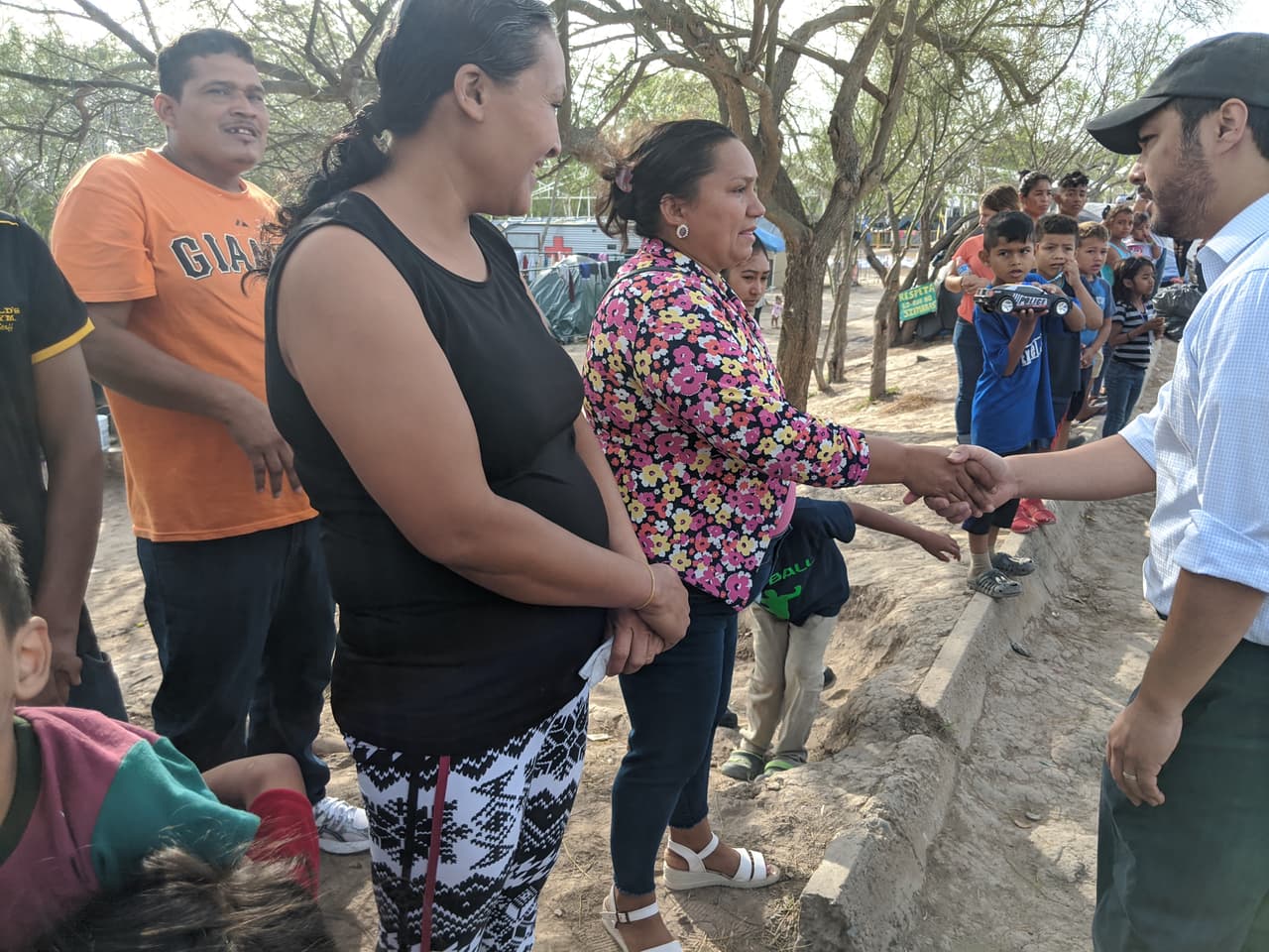 Como presidente del caucus hispano, Joaquín Castro lideró la delegación que visitó Matamoros.