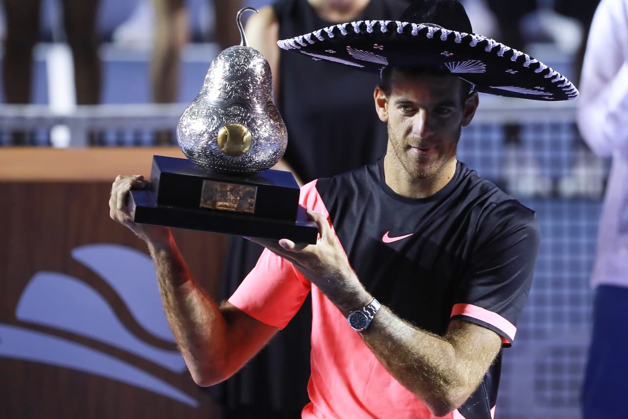 Del Potro sube al octavo puesto de la ATP tras coronarse en Acapulco