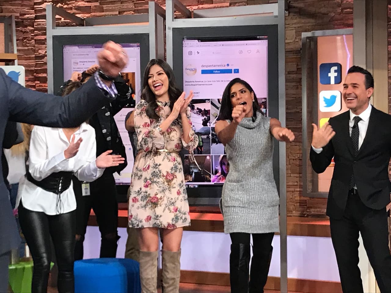 Las fanfarrías no se hicieron esperar, la fiesta comenzó en Despierta América.