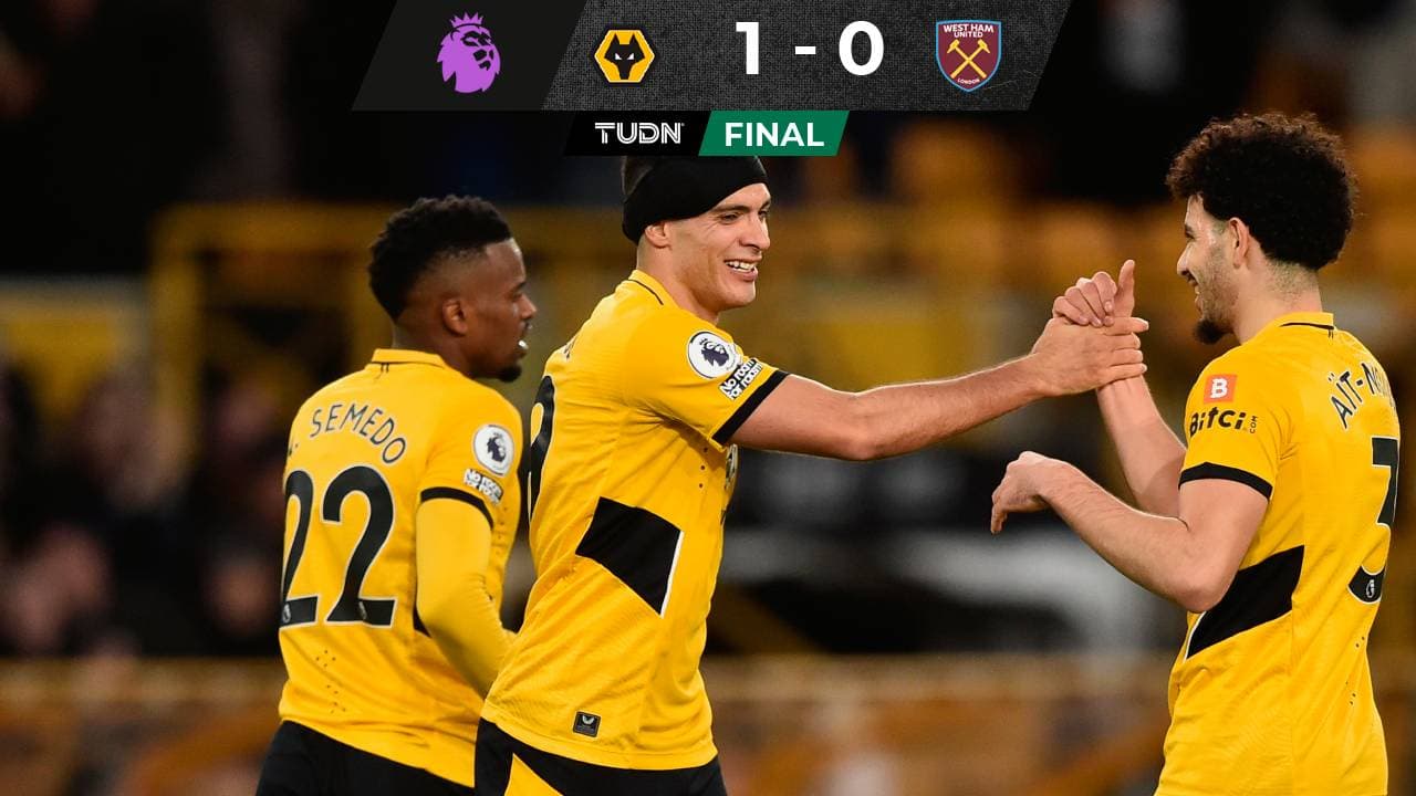 Raúl Jiménez marcó un golazo para los Wolves sobre el West ham