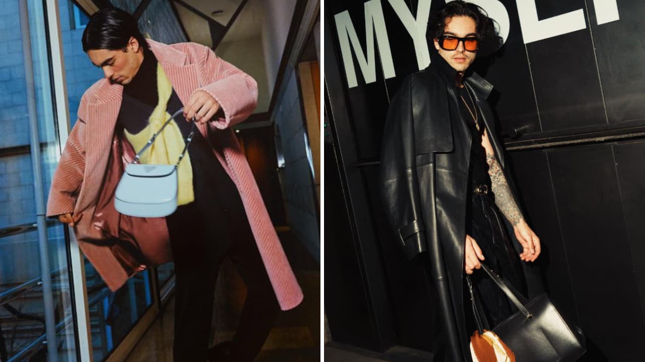 Sergio Mori con bolso.