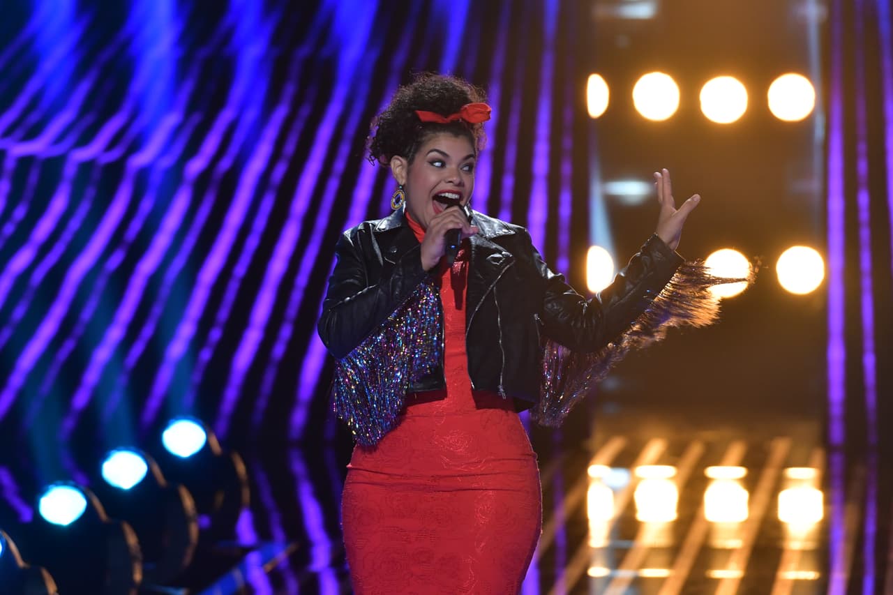 Andre Veloz llegó a Reina de la Canción para intepretar el tema 'Eres mía' de Romeo Santos.