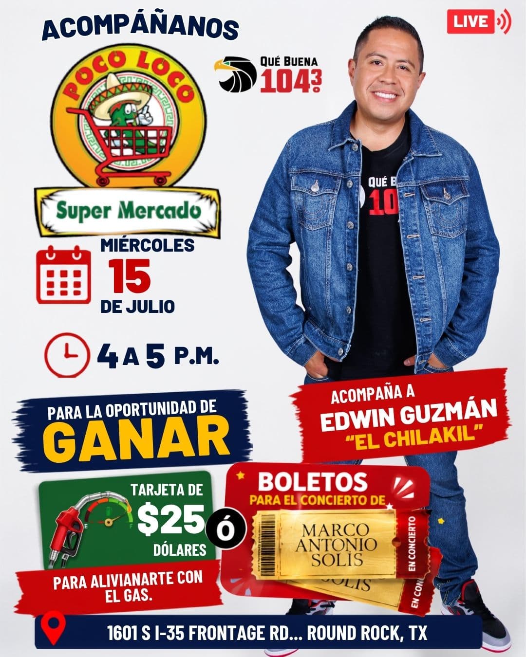 ¡ACOMPÁÑANOS A UN FACEBOOK LIVE DESDE POCO LOCO SUPERMERCADO! 🛒🎉