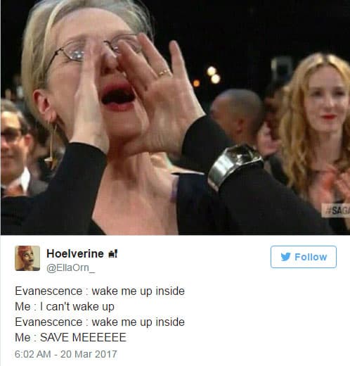 Con 'Bring me to life' de Evanescence