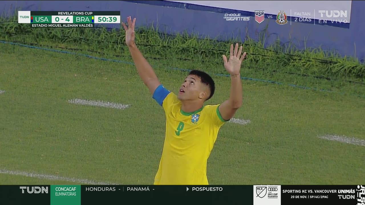 ¡Triplete de Marcos! Santos firma el 4-0 sobre Team USA