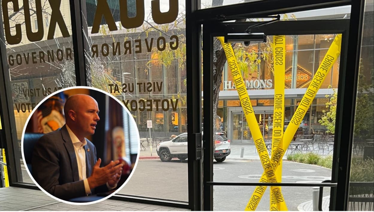 Vandalizan oficina del gobernador Cox: arrestan a un sospechoso