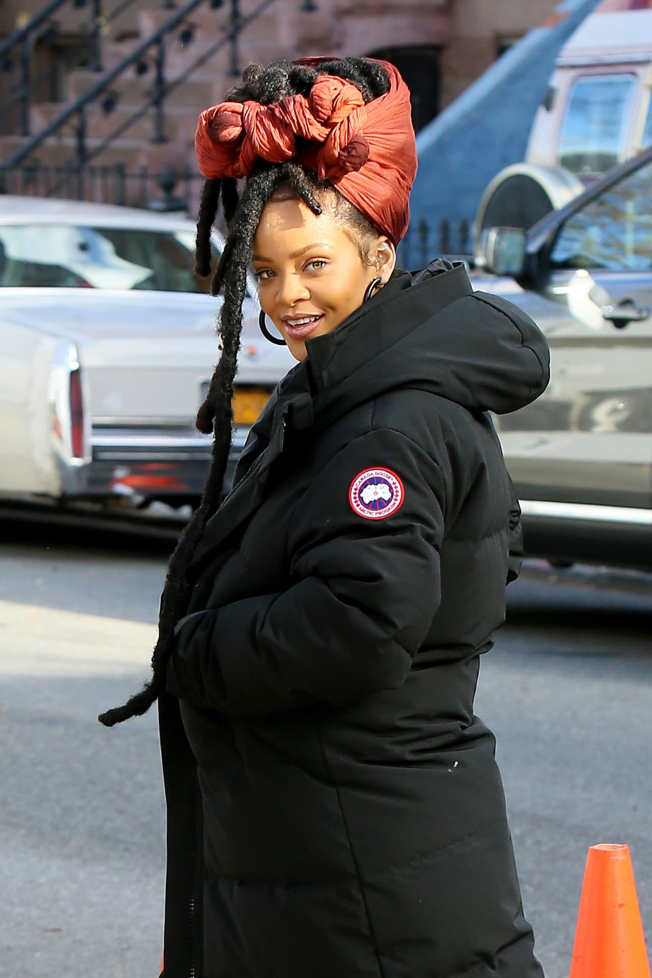 La cantante y ahora actriz estaba en el set de su nuevo proyecto, 'Ocean's Eight'.