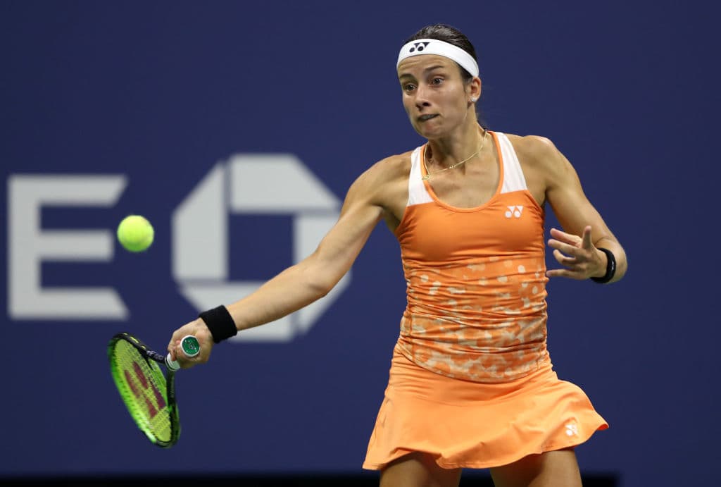 Su rival era la letona Anastasja Sevastova, preclasificada 19 de este certamen y quien había llegado por primera vez a una semifinal de un torneo grande.