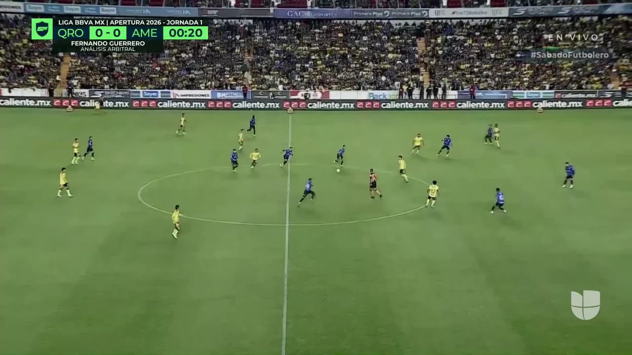 ¡Arranca el partido! Querétaro vs. América ¡EN VIVO!